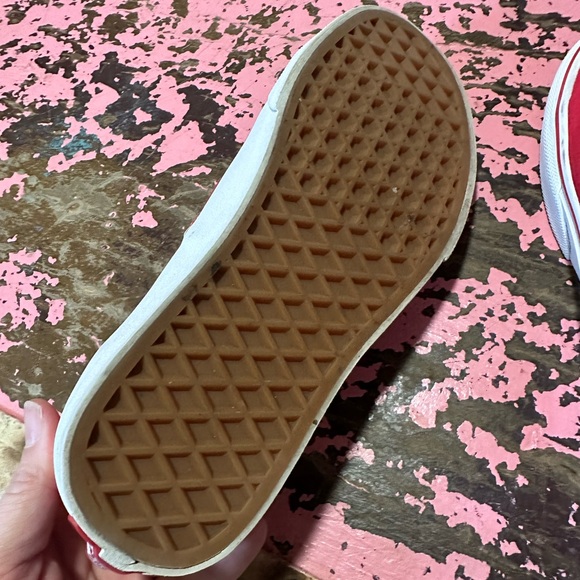 VANS red and white classic sz youth 4.5 - Picture 6 of 7